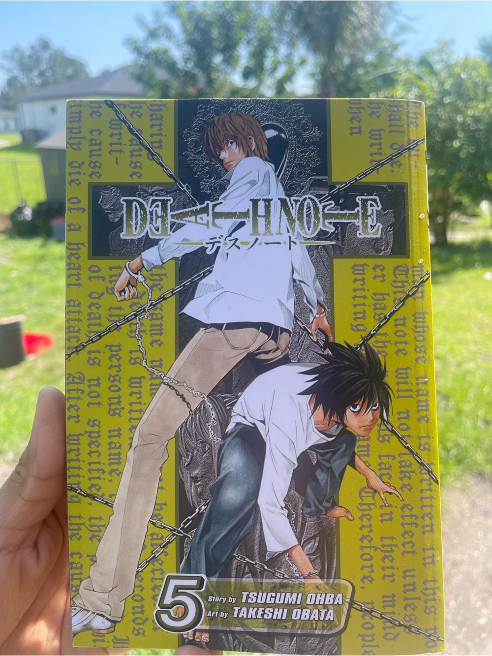 Manga Death Note Volume 5 Yellow Black Cover